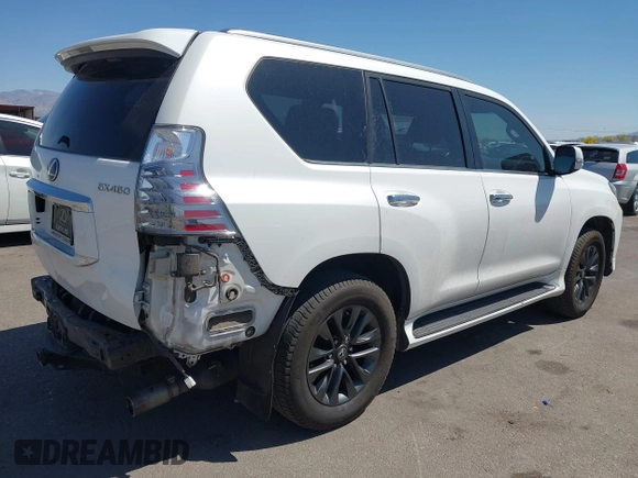 2021 Lexus GX 460 Premium z VIN JTJAM7BX2M5272499, wystawiony jako IAAI lot #42014680 z przebiegiem 90 550 mil mil oraz . Historia ofert i sprzedaży dostępna na DreamBid. Obrazek 4.