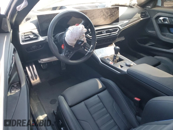 2024 BMW M2 with VIN 3MF13DM05R8E87175, listed as a Copart auction lot 47193355 with 0 mi miles and Salvage Title. Bid and sale history available at carsss.com. Image 8.