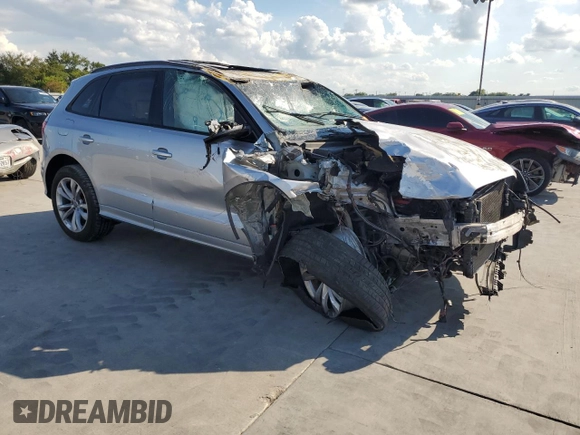 2016 Audi SQ5 Premium Plus with VIN WA1CCAFP8GA052179, listed as a Copart auction lot 63912814 with 0 mi miles and Salvage Title. Bid and sale history available at carsss.com. Image 4.