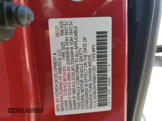 2022 Honda Odyssey EX-L с VIN 5FNRL6H76NB017297, выставлен на аукционе Copart как лот 54061605 с пробегом 52 854 миль миль и Списание • Salvage title. История ставок и продаж доступна на DreamBid. Изображение 14.