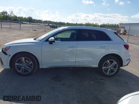 2019 Audi Q3 S line Premium with VIN WA1DECF32K1084030, listed as a IAAI auction lot 42528662 with 34,498 mi miles and . Bid and sale history available at DreamBid. Image 14.