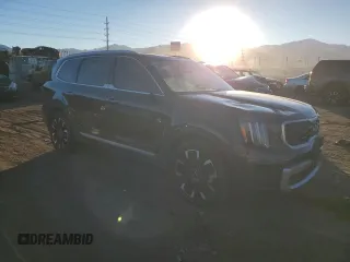 2023 Kia Telluride SX X-Line with VIN 5XYP5DGC9PG348620, listed as a Copart auction lot 84969524 with 39,489 mi miles and Salvage title. Bid and sale history available at DreamBid. Image 4.
