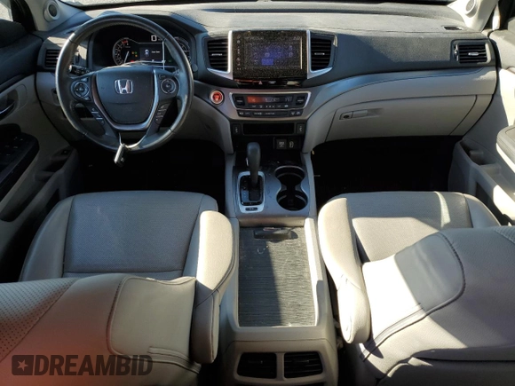 2019 Honda Ridgeline RTL-T with VIN 5FPYK3F63KB012214, listed as a Copart auction lot 41740585 with 33,965 mi miles and Salvage title. Bid and sale history available at DreamBid. Image 8.