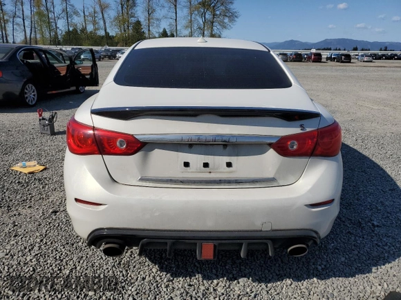 2014 Infiniti Q50 Premium with VIN JN1BV7AR4EM701742, listed as a Copart auction lot 53336985 with Not provided miles and Salvage title. Bid and sale history available at DreamBid. Image 6.