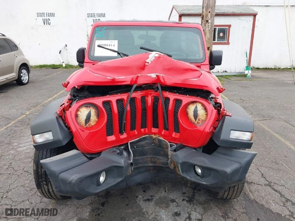 2021 Jeep Wrangler Unlimited Sport S with VIN 1C4HJXDN1MW531032, listed as a IAAI auction lot 40980414 with NaN miles. Bid and sale history available at carsss.com. Image 12.