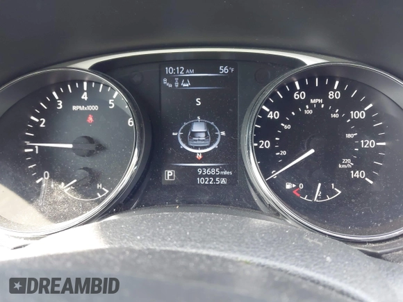 2014 Nissan Rogue SV with VIN 5N1AT2MTXEC768212, listed as a IAAI auction lot 42094093 with 93,685 mi miles and . Bid and sale history available at carsss.com. Image 7.