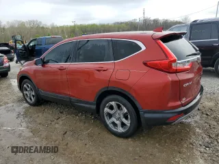 2018 Honda CR-V EX-L with VIN 2HKRW2H87JH661797, listed as a Copart auction lot 52279815 with 90,270 mi miles and Salvage Title. Bid and sale history available at carsss.com. Image 2.
