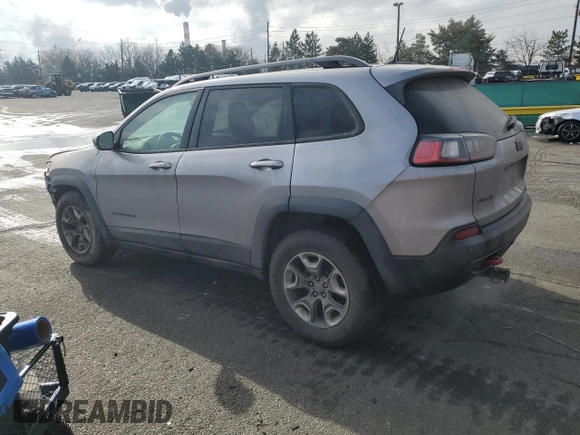 2019 Jeep Cherokee Trailhawk with VIN 1C4PJMBX8KD314746, listed as a Copart auction lot 51801135 with 124,281 mi miles and Salvage title. Bid and sale history available at DreamBid. Image 2.