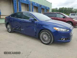 2016 Ford Fusion Titanium with VIN 3FA6P0D90GR232029, listed as a Copart auction lot 57096045 with 90,694 mi miles and Salvage title. Bid and sale history available at DreamBid. Image 4.
