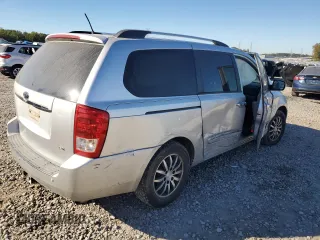2012 Kia Sedona EX with VIN KNDMH4C70C6487793, listed as a Copart auction lot 76566304 with 286,616 mi miles and Salvage Title. Bid and sale history available at carsss.com. Image 3.