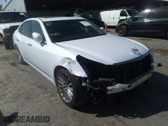 2015 Hyundai Equus Signature z VIN KMHGH4JH3FU094391, wystawiony jako IAAI lot #32794970 z przebiegiem 104 053 mil mil oraz . Historia ofert i sprzedaży dostępna na DreamBid. Obrazek 1.