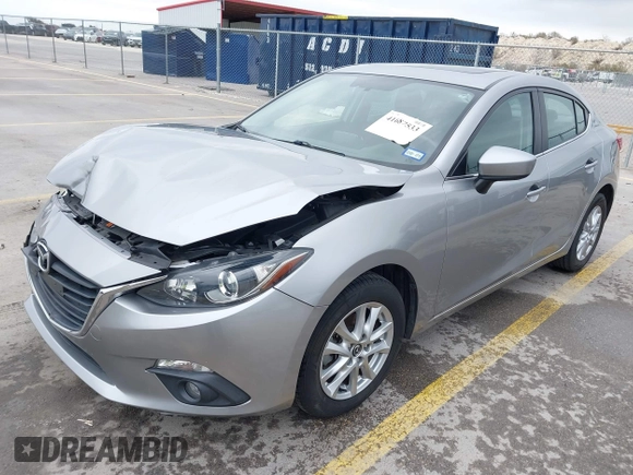 2016 Mazda 3 i Touring with VIN 3MZBM1V71GM260999, listed as a IAAI auction lot 41687533 with 92,928 mi miles. Bid and sale history available at carsss.com. Image 2.