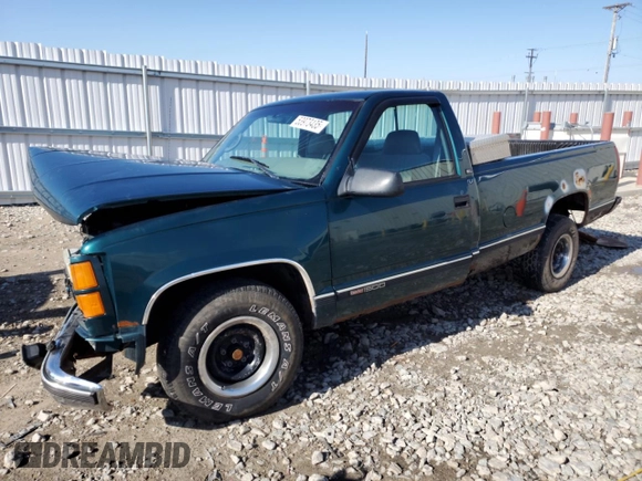 1997 GMC Sierra 1500 SL with VIN 1GTEC14WXVZ505001, listed as a Copart auction lot 53973435 with 217,305 mi miles and Non Repairable. Bid and sale history available at DreamBid. Image 1.