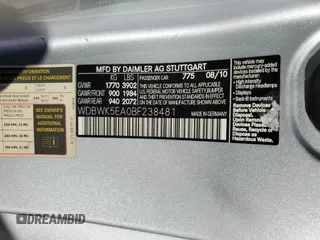 2011 Mercedes-Benz SLK 300 z VIN WDBWK5EA0BF238481, wystawiony jako Copart lot #41749445 z przebiegiem 73 411 mil mil oraz Szkoda całkowita • Salvage title. Historia ofert i sprzedaży dostępna na DreamBid. Obrazek 12.