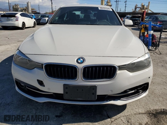 2016 BMW 3 Series 328i with VIN WBA8E9C55GK644654, listed as a Copart auction lot 48435345 with 185,277 mi miles and Salvage Title. Bid and sale history available at DreamBid. Image 5.