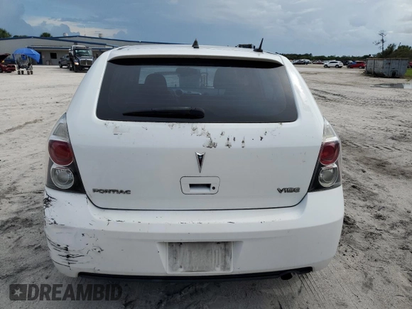 2010 Pontiac Vibe w/1SA with VIN 5Y2SP6E83AZ417938, listed as a Copart auction lot 69942564 with 327,093 mi miles and Non Repairable. Bid and sale history available at carsss.com. Image 6.