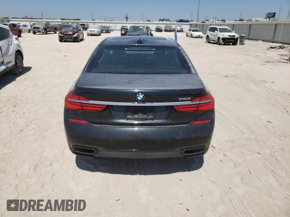2017 BMW 7 Series 740i with VIN WBA7E2C53HG739785, listed as a Copart auction lot 62571063 with 0 mi miles. Bid and sale history available at carsss.com. Image 6.