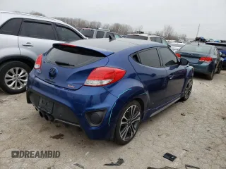 2016 Hyundai Veloster Turbo with VIN KMHTC6AE3GU276012, listed as a Copart auction lot 37892833 with 82,797 mi miles. Bid and sale history available at carsss.com. Image 3.