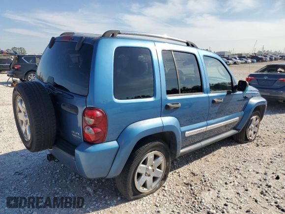 2005 Jeep Liberty Limited with VIN 1J4GK58K65W510105, listed as a Copart auction lot 82439364 with 125,191 mi miles and Salvage Title. Bid and sale history available at carsss.com. Image 3.