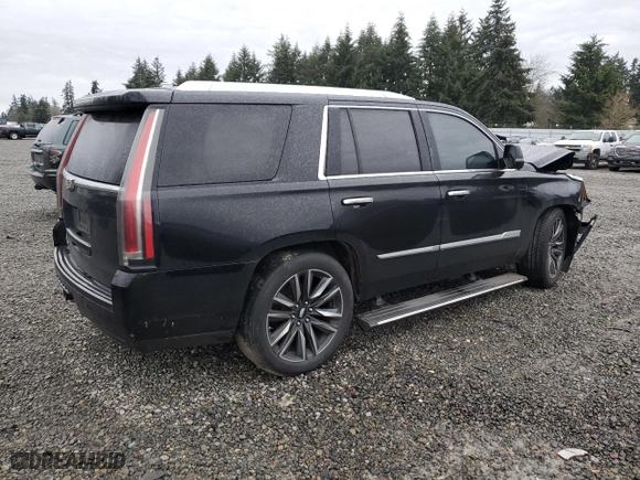 2017 Cadillac Escalade Platinum with VIN 1GYS4DKJ8HR191808, listed as a Copart auction lot 83920484 with 142,706 mi miles and Salvage Title. Bid and sale history available at carsss.com. Image 3.