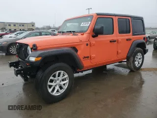 2023 Jeep Wrangler Sport Altitude with VIN 1C4HJXDG7PW675321, listed as a Copart auction lot 45138765 with 10,269 mi miles and Salvage Title. Bid and sale history available at DreamBid. Image 1.