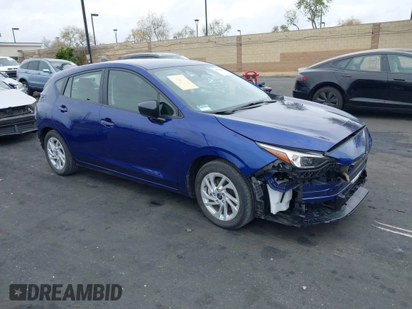 2024 Subaru Impreza with VIN JF1GUABC0R8896160, listed as a IAAI auction lot 42063084 with 3,053 mi miles and . Bid and sale history available at DreamBid. Image 1.