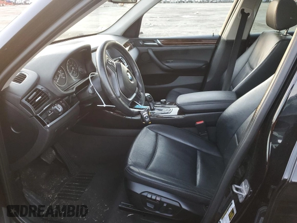 2017 BMW X3 xDrive28i with VIN 5UXWX9C58H0T04799, listed as a Copart auction lot 86836454 with 125,992 mi miles and Salvage Title. Bid and sale history available at DreamBid. Image 7.