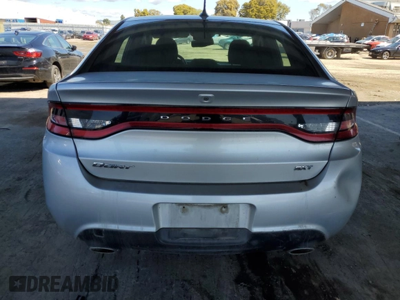 2013 Dodge Dart SXT with VIN 1C3CDFBAXDD292141, listed as a Copart auction lot 49875105 with 124,179 mi miles and Clean Title. Bid and sale history available at carsss.com. Image 6.