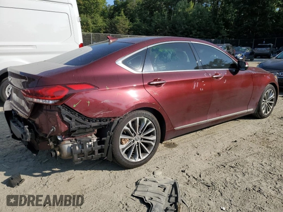 2016 Hyundai Genesis 3.8L with VIN KMHGN4JE9GU137907, listed as a Copart auction lot 68318934 with 70,510 mi miles and Salvage Title. Bid and sale history available at carsss.com. Image 3.