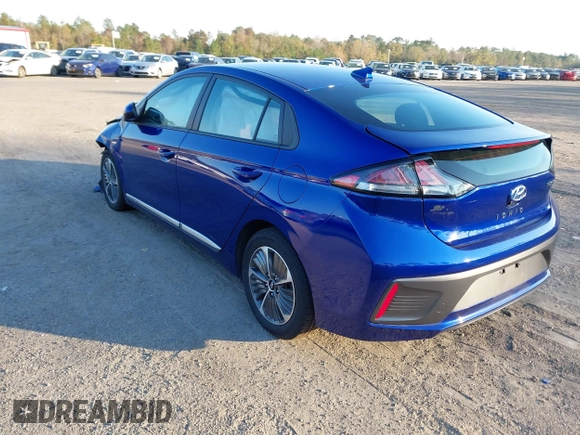 2021 Hyundai Ioniq SE with VIN KMHC65LD8MU252578, listed as a IAAI auction lot 40965612 with 25,384 mi miles and . Bid and sale history available at DreamBid. Image 3.