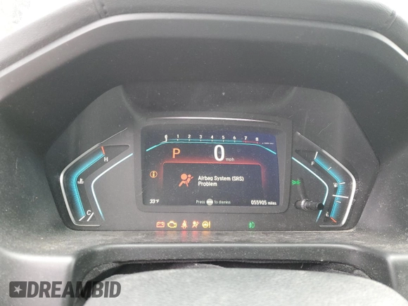 2020 Honda Odyssey EX with VIN 5FNRL6H52LB051555, listed as a Copart auction lot 44584755 with 55,905 mi miles and Salvage Title. Bid and sale history available at DreamBid. Image 9.