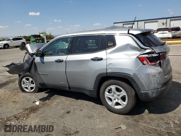 2022 Jeep Compass Sport with VIN 3C4NJCABXNT213956, listed as a Copart auction lot 69584354 with 20,158 mi miles and Salvage Title. Bid and sale history available at carsss.com. Image 2.