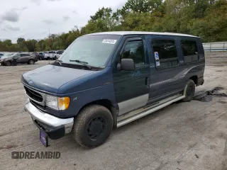 1997 Ford Econoline Commercial with VIN 1FDEE14L7VHA97655, listed as a Copart auction lot 73414324 with 216,294 mi miles and Salvage Title. Bid and sale history available at carsss.com. Image 1.