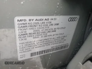 2023 Audi Q3 S line Premium z VIN WA1DECF33P1124378, wystawiony jako Copart lot #50222965 z przebiegiem 37 618 mil mil oraz Szkody całkowita. Historia ofert i sprzedaży dostępna na DreamBid. Obrazek 13.