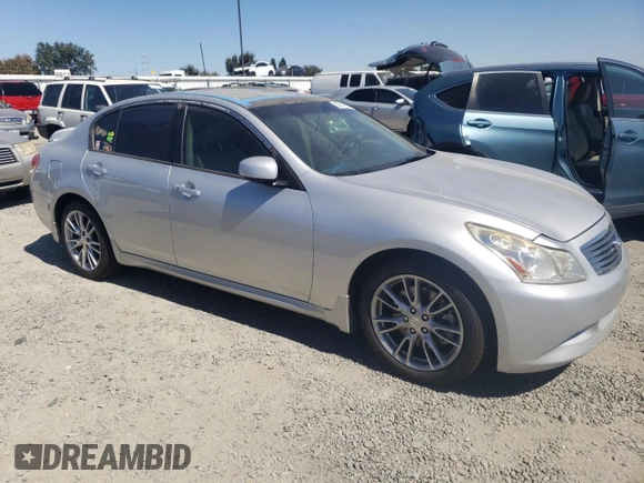 2008 Infiniti G35 with VIN JNKBV61E88M206354, listed as a Copart auction lot 69679054 with Not Provided miles and Salvage Title. Bid and sale history available at DreamBid. Image 4.
