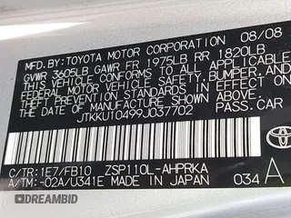 2009 Scion xD with VIN JTKKU10499J037702, listed as a IAAI auction lot 42744549 with 246,001 mi miles and . Bid and sale history available at DreamBid. Image 9.