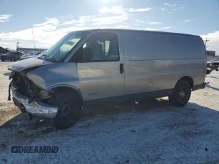 2001 Chevrolet Express Cargo with VIN 1GCHG35R511113333, listed as a Copart auction lot 88358385 with 96,167 mi miles and Salvage title. Bid and sale history available at DreamBid. Image 1.