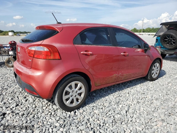 2012 Kia Rio LX with VIN KNADM5A31C6069130, listed as a Copart auction lot 52292535 with 102,697 mi miles and Clean Title. Bid and sale history available at carsss.com. Image 3.