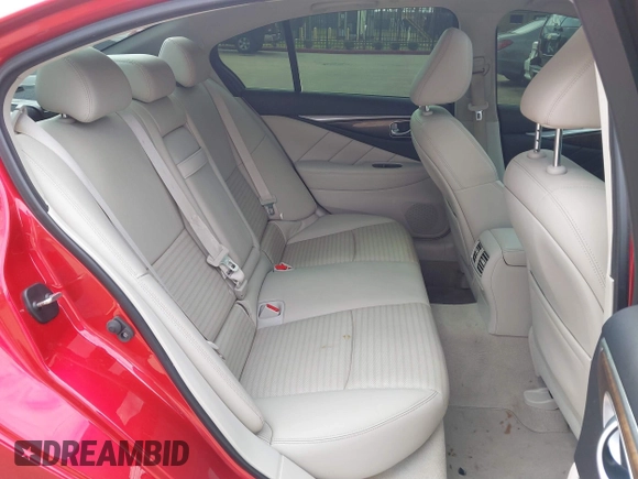2017 Infiniti Q50 Red Sport 400 with VIN JN1FV7AR4HM870570, listed as a IAAI auction lot 41510557 with 1 mi miles. Bid and sale history available at carsss.com. Image 8.