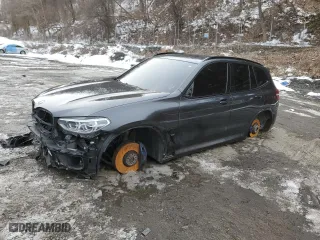 2020 BMW X3 M Competition with VIN 5YMTS0C0XL9B17548, listed as a Copart auction lot 45018825 with 62,670 mi miles and Salvage Title. Bid and sale history available at carsss.com. Image 1.
