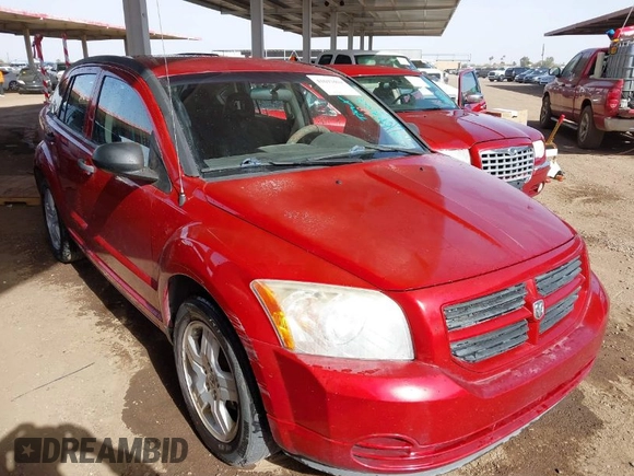 2008 Dodge Caliber SE with VIN 1B3HB28C98D677304, listed as a IAAI auction lot 41693410 with 162,676 mi miles. Bid and sale history available at carsss.com. Image 1.