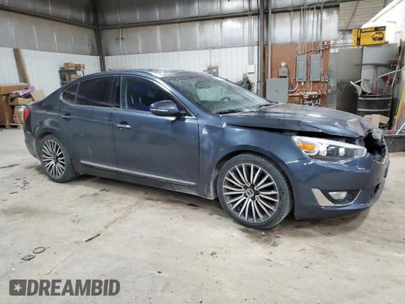 2014 Kia Cadenza Premium with VIN KNALN4D70E5124466, listed as a Copart auction lot 82614644 with 175,296 mi miles and Salvage Title. Bid and sale history available at carsss.com. Image 4.
