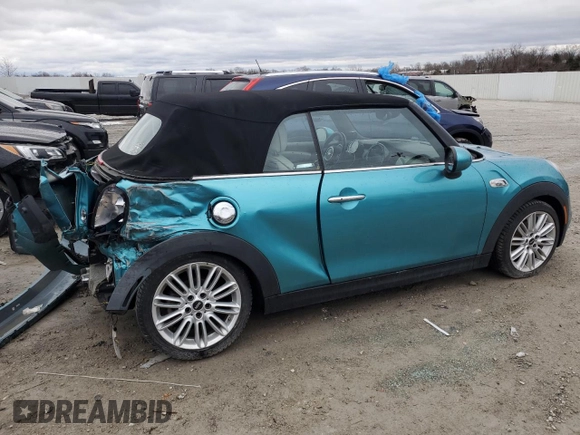 2017 MINI Convertible Cooper S with VIN WMWWG9C34H3C82363, listed as a Copart auction lot 47818655 with 99,405 mi miles and Salvage title. Bid and sale history available at DreamBid. Image 3.