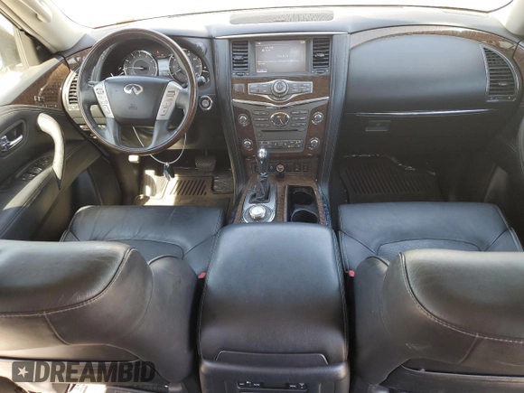 2015 Infiniti QX80 with VIN JN8AZ2NE4F9083791, listed as a Copart auction lot 72215874 with 82,691 mi miles and Salvage Title. Bid and sale history available at carsss.com. Image 8.
