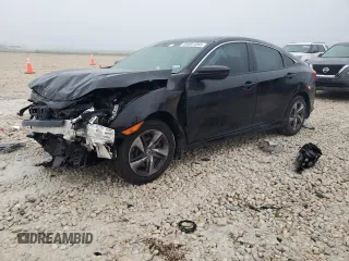 2020 Honda Civic LX z VIN 19XFC2F69LE001930, wystawiony jako Copart lot #55691345 z przebiegiem 26 191 mil mil oraz Szkoda całkowita • Salvage title. Historia ofert i sprzedaży dostępna na DreamBid. Obrazek 1.