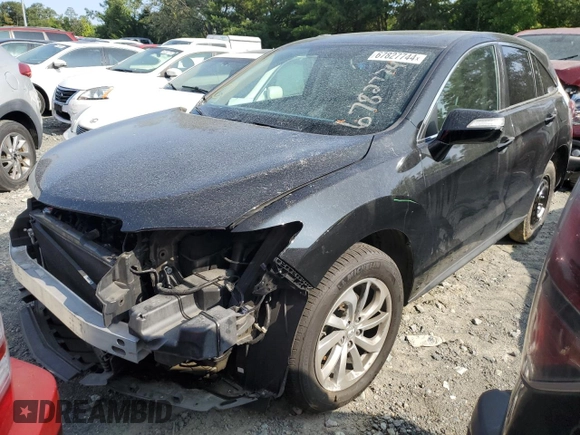 2018 Acura RDX Technology with VIN 5J8TB4H58JL017483, listed as a Copart auction lot 67827744 with 75,334 mi miles and Salvage Title. Bid and sale history available at DreamBid. Image 1.