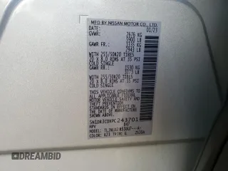 2023 Nissan Pathfinder SL with VIN 5N1DR3CDXPC243701, listed as a Copart auction lot 43455615 with 44,170 mi miles and Salvage title. Bid and sale history available at DreamBid. Image 15.