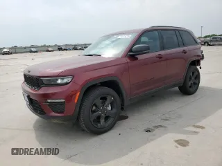 2025 Jeep Grand Cherokee Limited z VIN 1C4RJHBG2SC302582, wystawiony jako Copart lot #53575215 z przebiegiem 1 231 mil mil oraz Szkoda całkowita • Salvage title. Historia ofert i sprzedaży dostępna na DreamBid. Obrazek 1.
