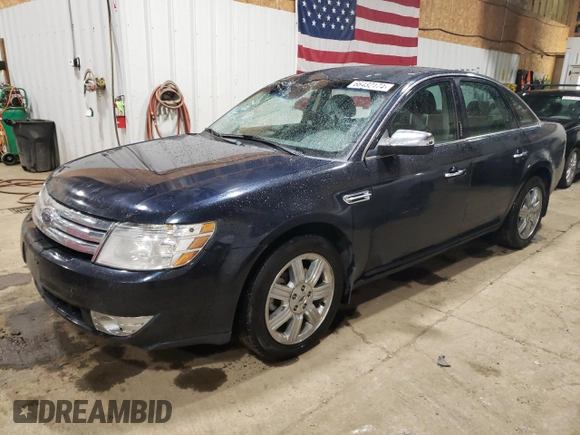 2009 Ford Taurus Limited with VIN 1FAHP28W39G125233, listed as a Copart auction lot 66432174 with 105,530 mi miles and Clean Title. Bid and sale history available at carsss.com. Image 1.