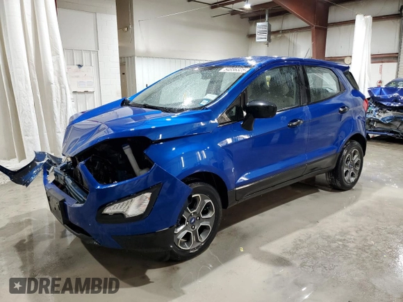 2020 Ford EcoSport S with VIN MAJ3S2FE1LC348968, listed as a Copart auction lot 54856325 with 47,112 mi miles and Salvage Title. Bid and sale history available at DreamBid. Image 1.